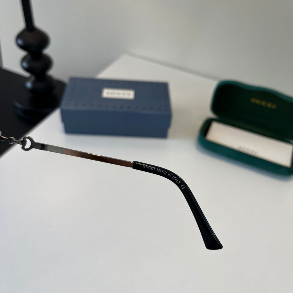 Gucci Oversized Silver Lens Sunglasses for Women - 132252 - detail image 8