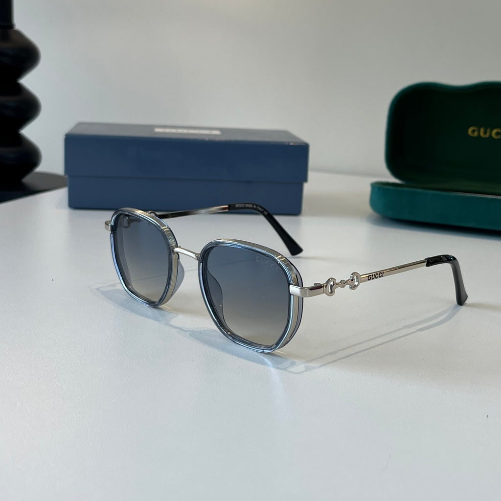 Gucci Oversized Silver Lens Sunglasses for Women - 132252 - detail image 3