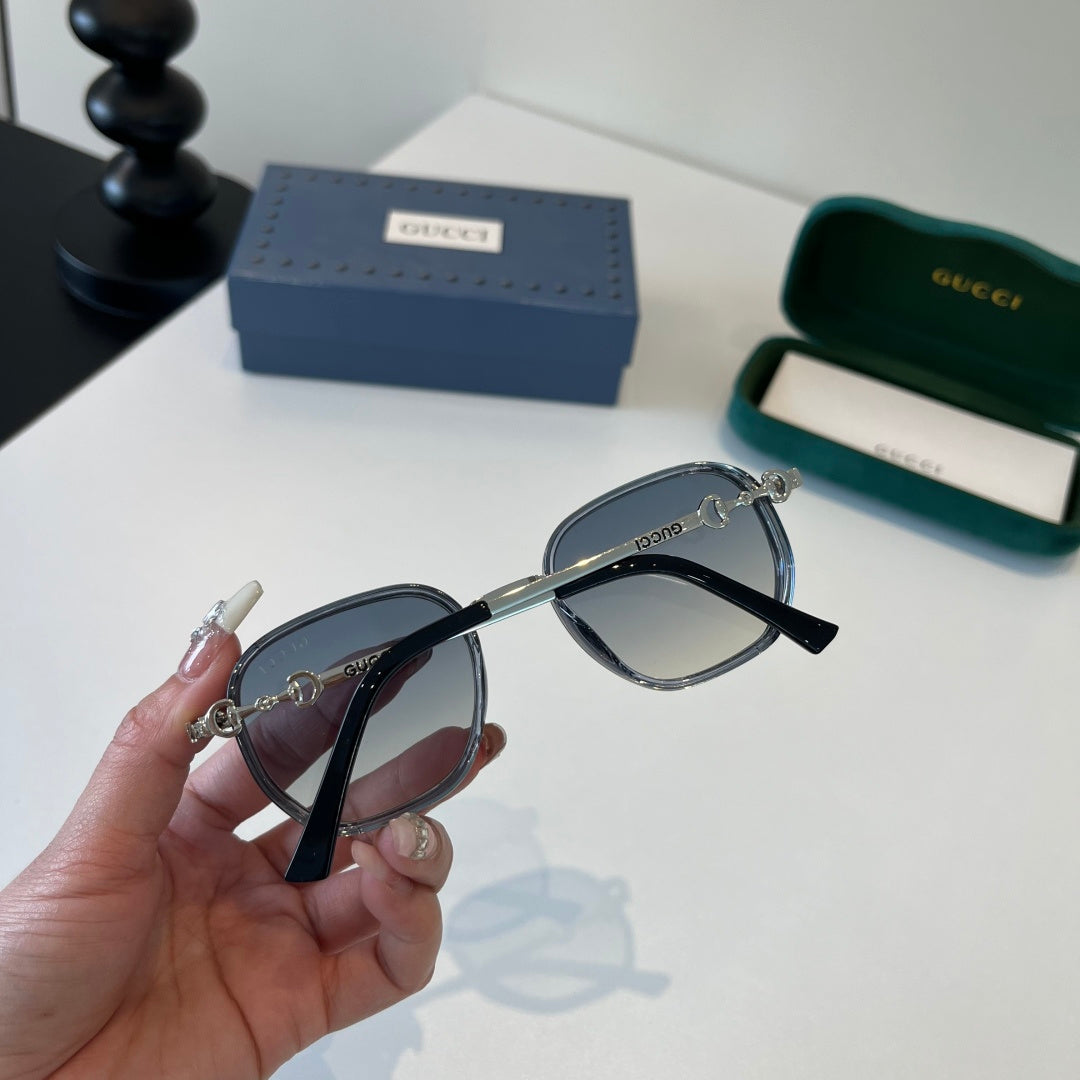 Gucci Oversized Silver Lens Sunglasses for Women - 371496 - detail image 7