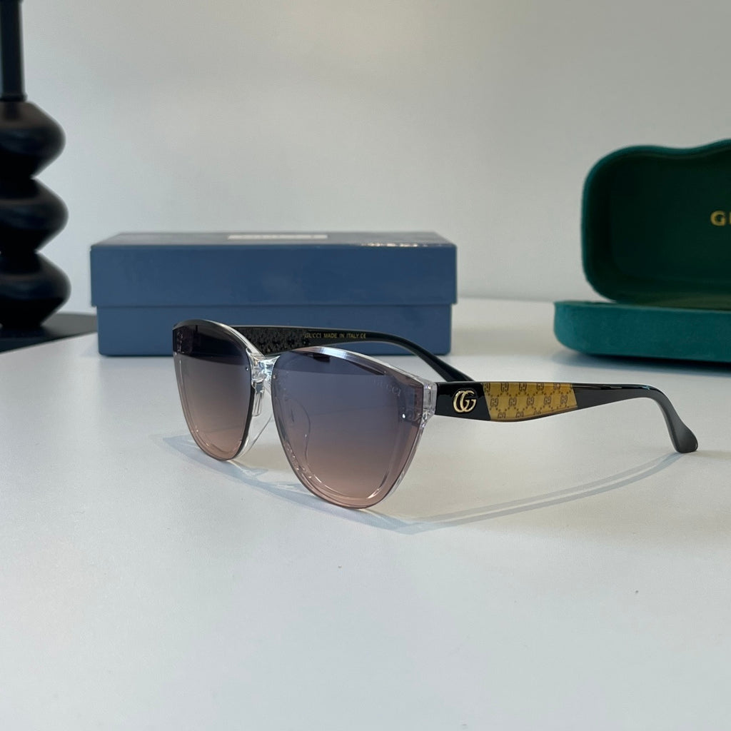 Gucci Oversized Silver Lens Sunglasses for Women - 132253 - detail image 3