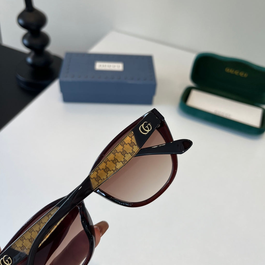 Gucci Oversized Red Lens Sunglasses for Women - 371498 - detail image 8