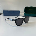 Gucci Oversized Silver Lens Sunglasses for Women - 371499