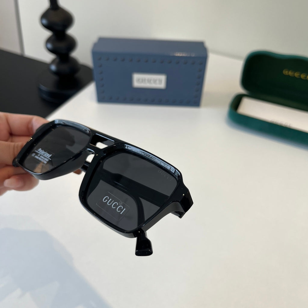 Gucci Fashion Black Lens Sunglasses for Men & Women - 371503 - detail image 6