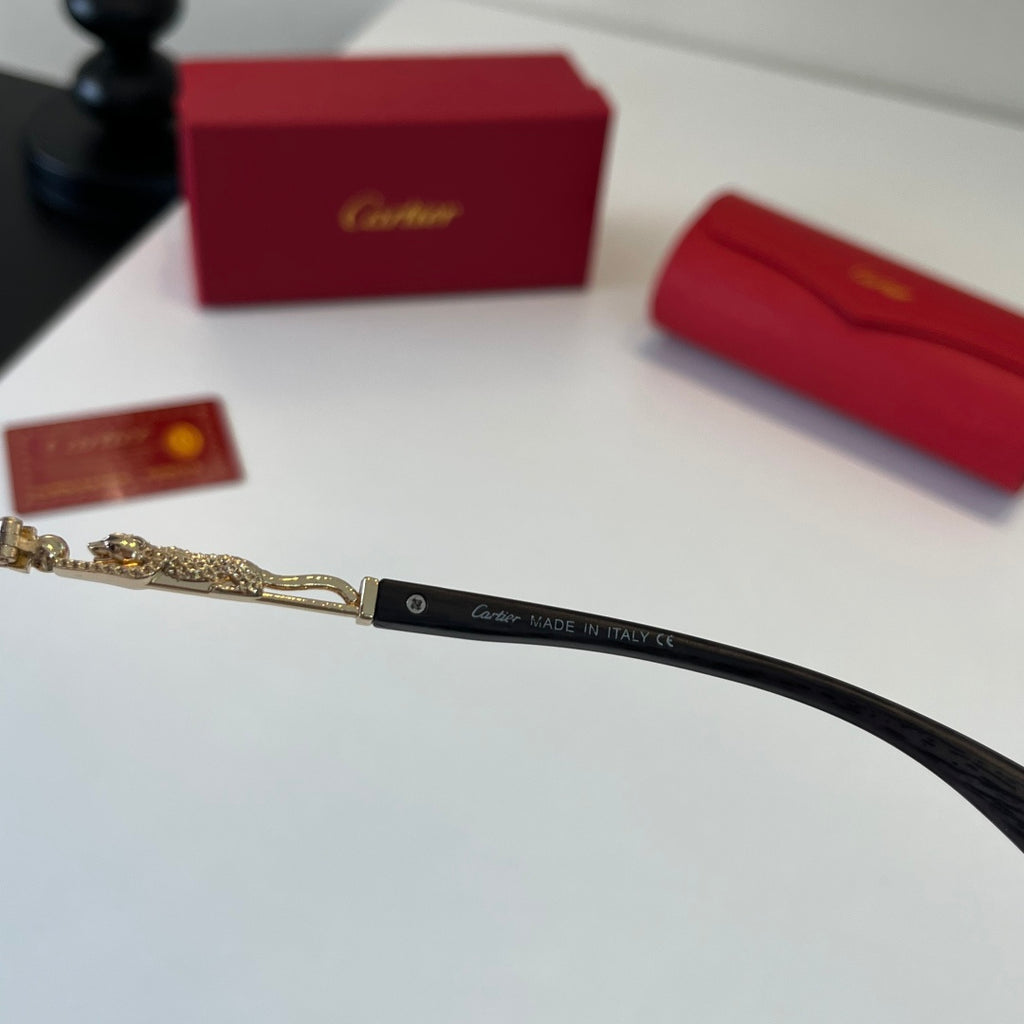 Cartier Lightweight Metal Rimless Silver Lens Sunglasses for Men & Wo - 132538 - detail image 9