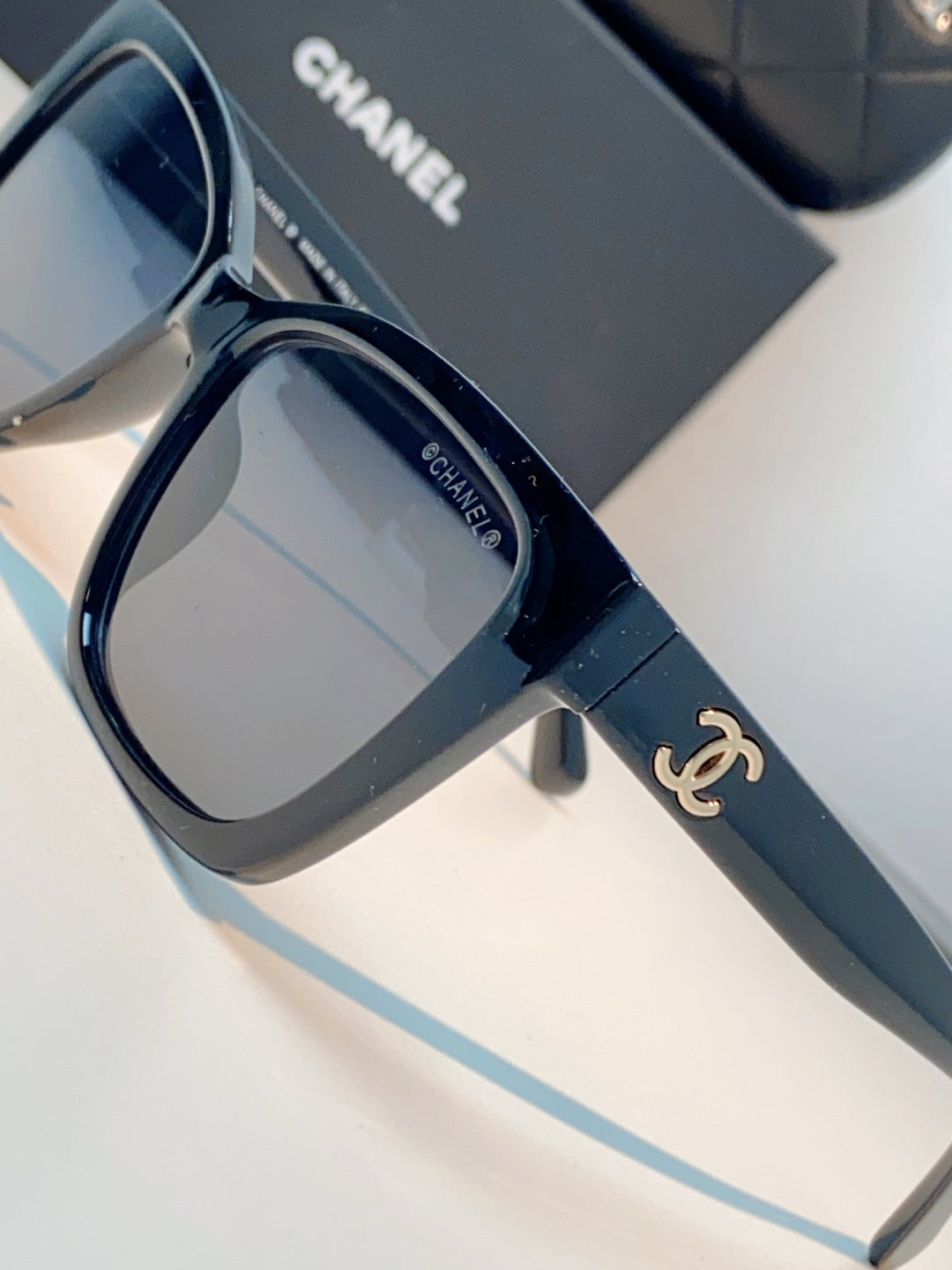 Chanel Polarized Square Gray Lens Sunglasses for Men & Women - detail image 7