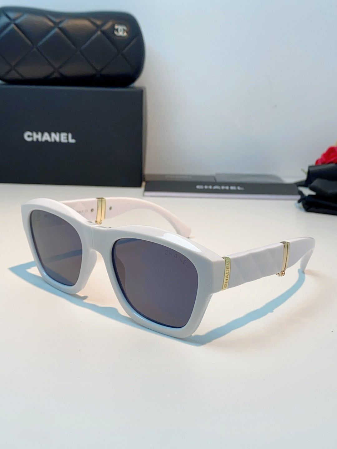 Chanel Folding Fashion Gray Lens Sunglasses for Men & Women