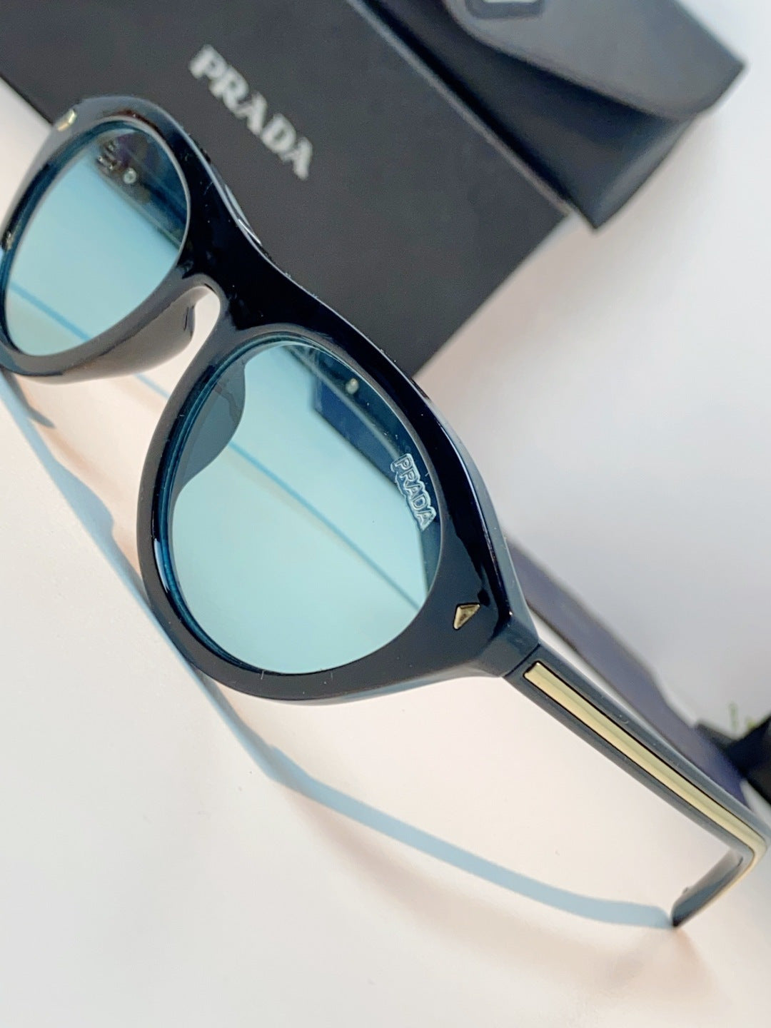 Prada Cat-Eye Blue Lens Sunglasses for Men & Women - 132501 - detail image 7