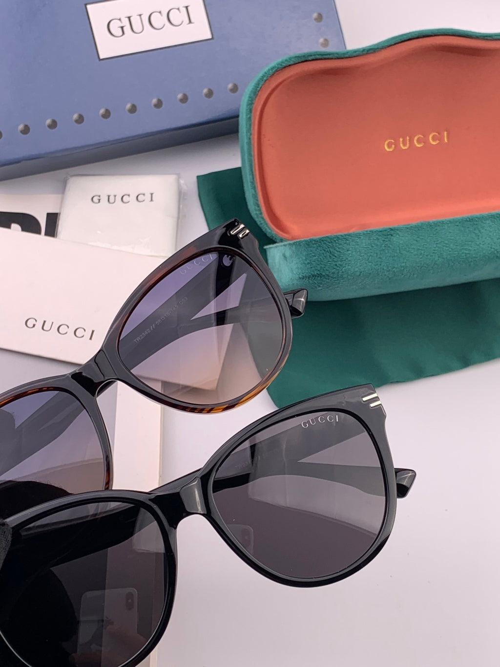 Gucci G2234 Polarized Square Pink Lens Sunglasses for Men & Women - 132296 - detail image 5
