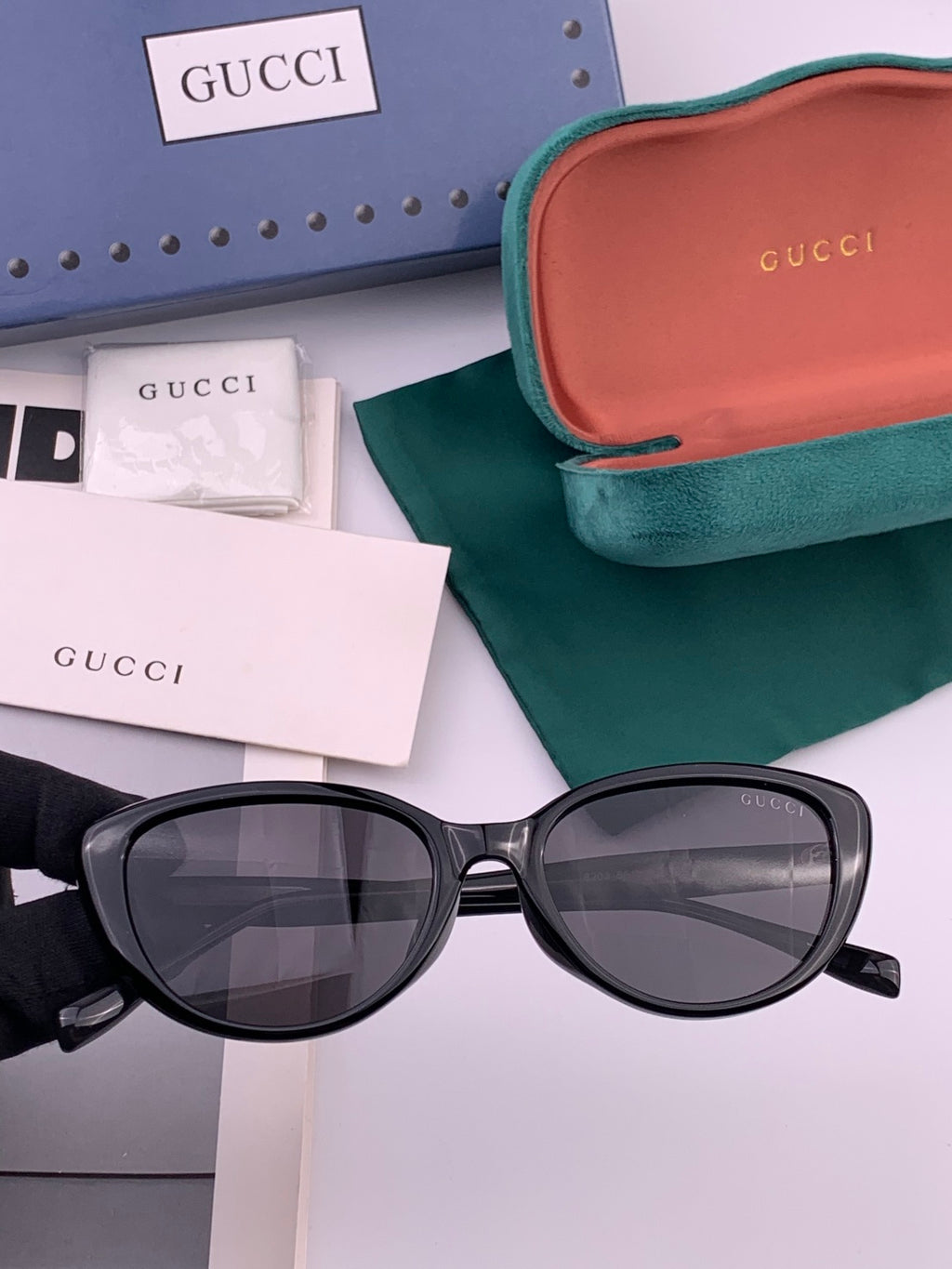 Gucci G3820 Polarized Square Black Lens Sunglasses for Men & Women - 132297