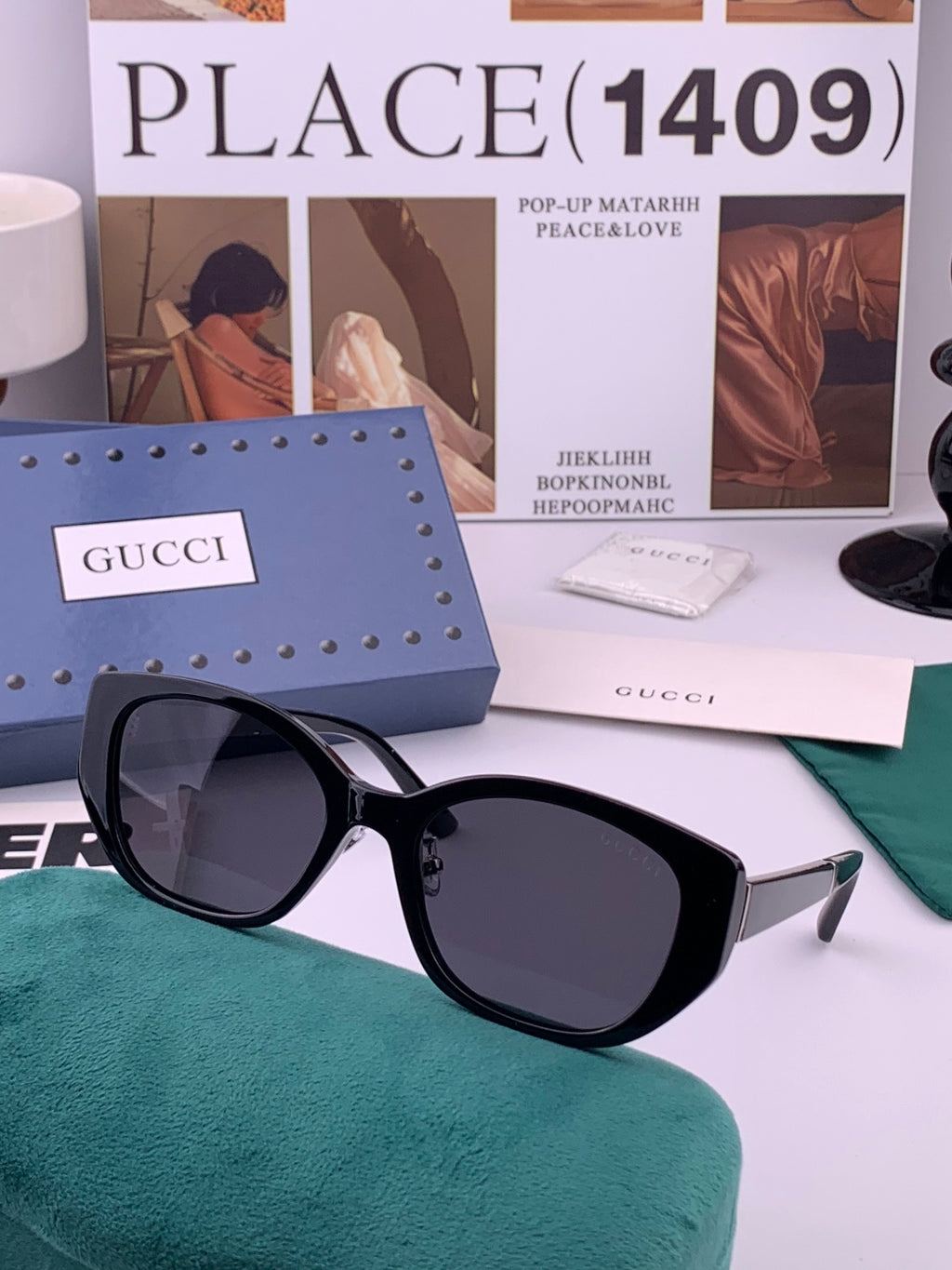Gucci G7990 Polarized Square Brown Lens Sunglasses for Men & Women - 132295 - detail image 2