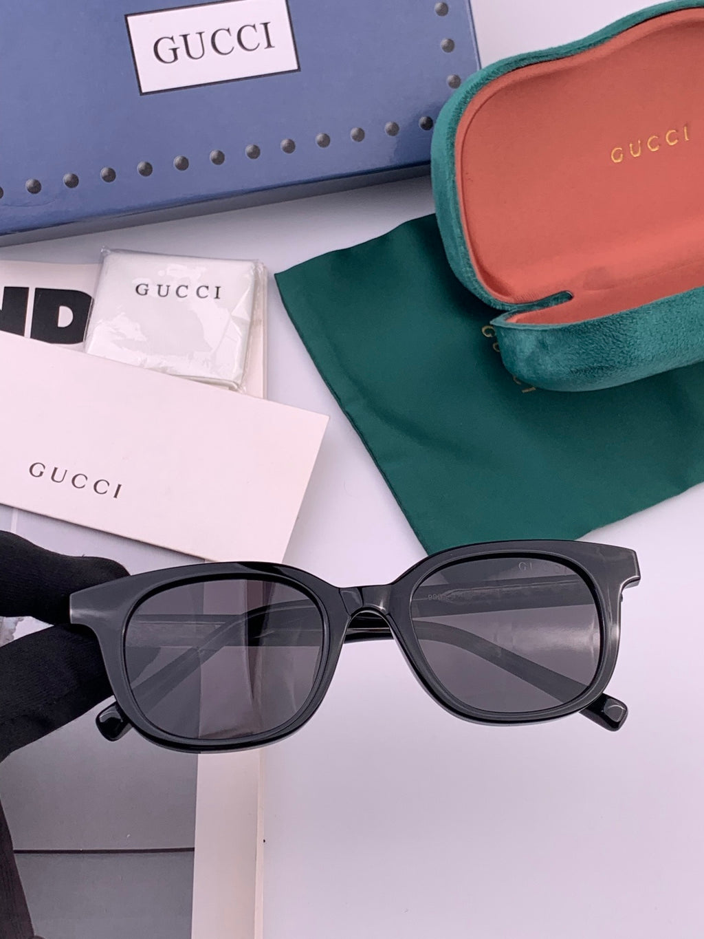 Gucci G5990 Polarized Square Gold Lens Sunglasses for Men & Women - 132294 - detail image 2