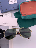 Gucci G08893 Aviator Black Lens Sunglasses for Men & Women - 132302