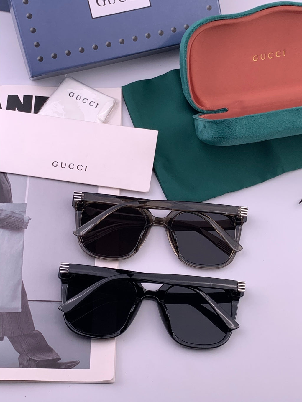 Gucci G9940 Polarized Square Black Lens Sunglasses for Men & Women - 132299 - detail image 4