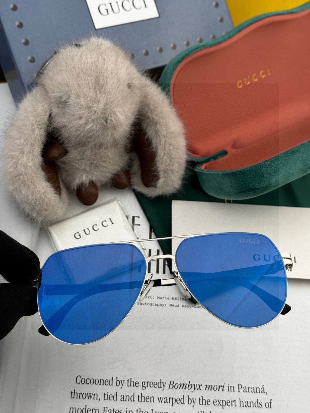 Gucci G41805 Fashion Black Lens Sunglasses for Men & Women - detail image 2
