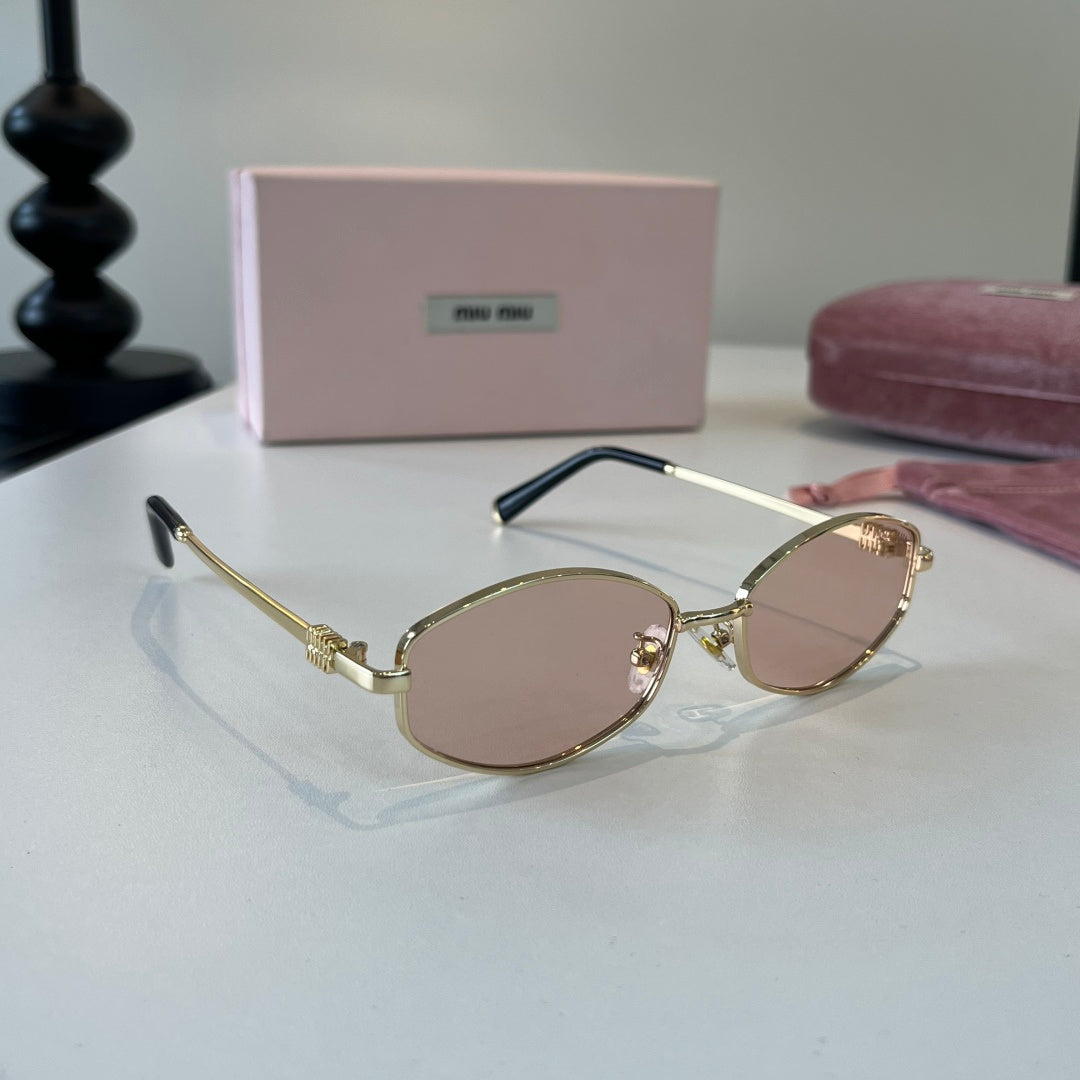 Miu Miu Cat-Eye Silver Lens Sunglasses for Men & Women - 466147