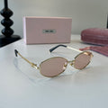 Miu Miu Cat-Eye Silver Lens Sunglasses for Men & Women - 372370