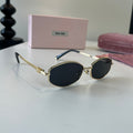 Miu Miu Cat-Eye Silver Lens Sunglasses for Men & Women - 372371