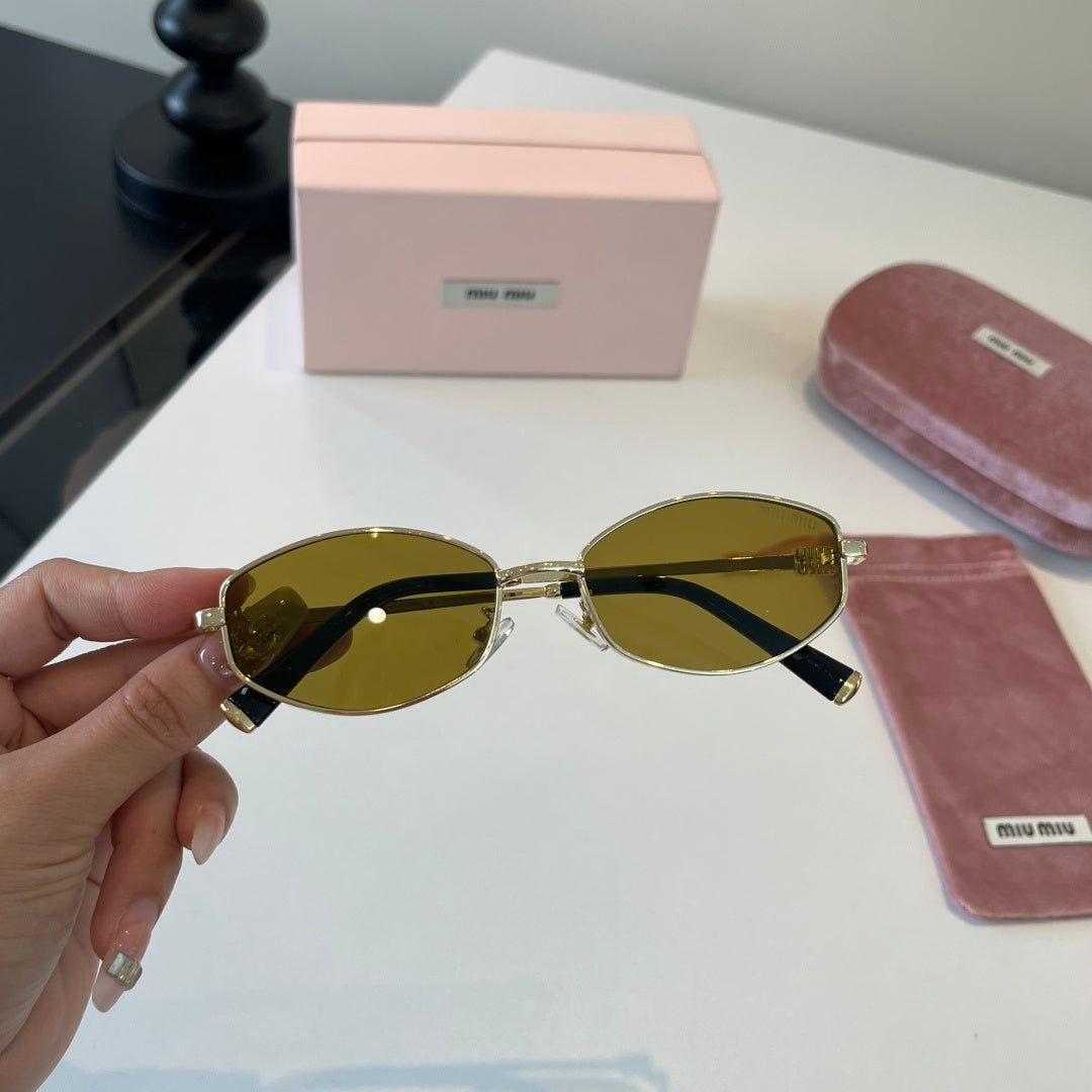 Miu Miu Cat-Eye Brown Lens Sunglasses for Men & Women - 372372 - detail image 5