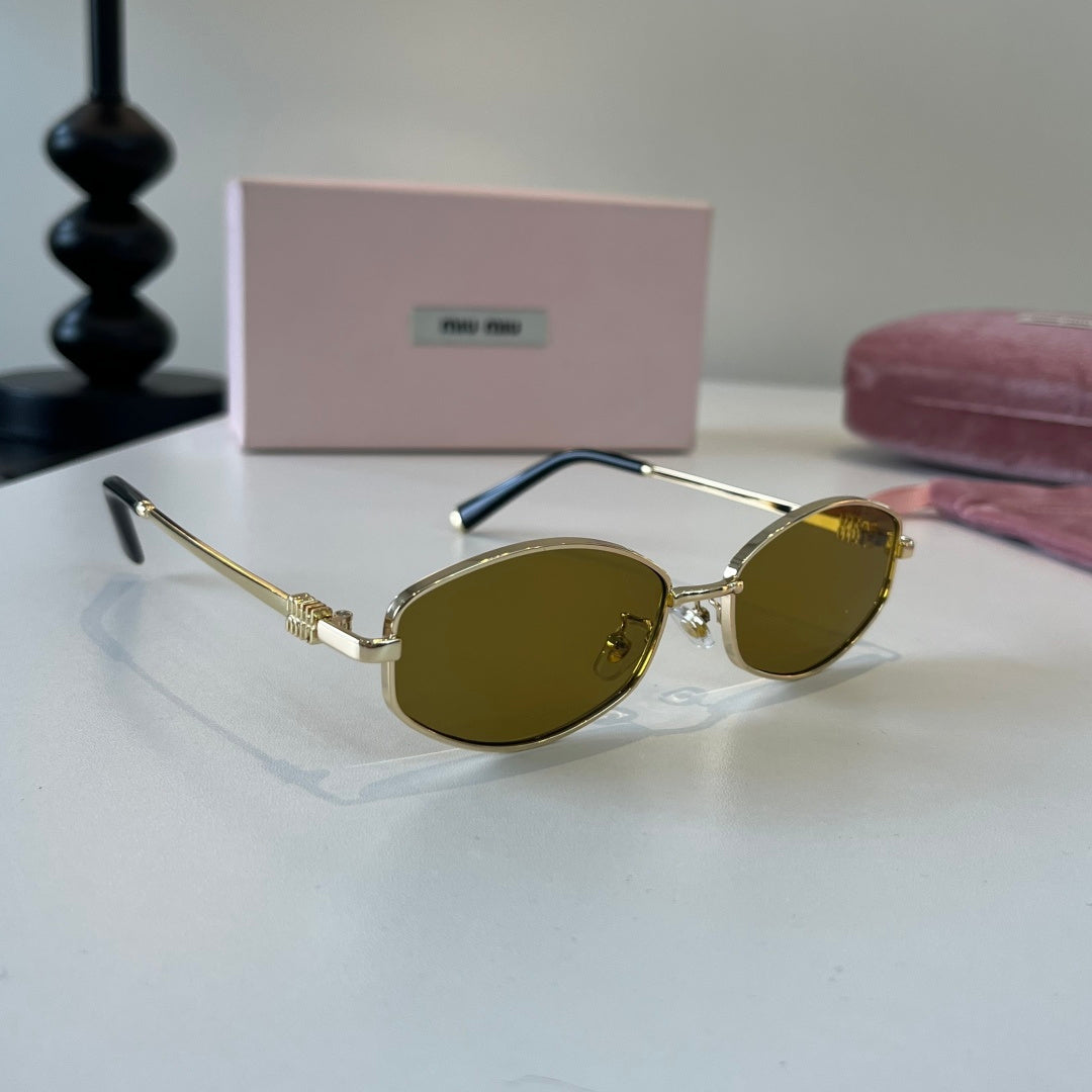 Miu Miu Cat-Eye Brown Lens Sunglasses for Men & Women - 372372