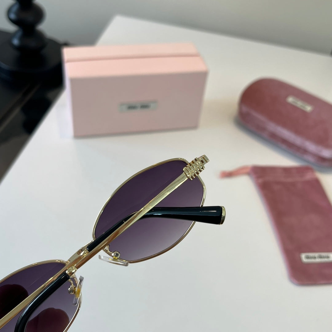 Miu Miu Cat-Eye Silver Lens Sunglasses for Men & Women - 372373 - detail image 7