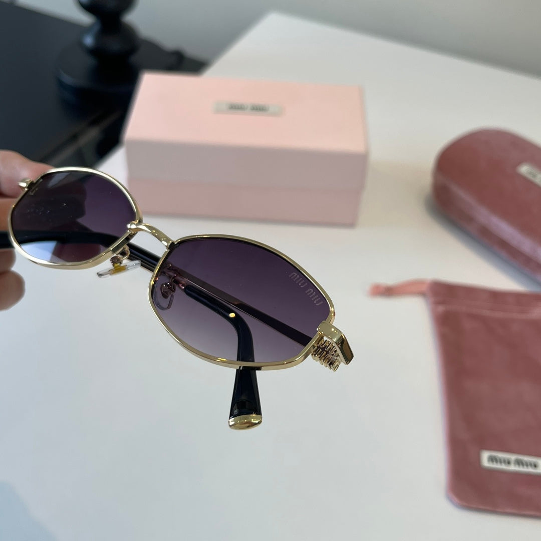 Miu Miu Cat-Eye Silver Lens Sunglasses for Men & Women - 372373 - detail image 6