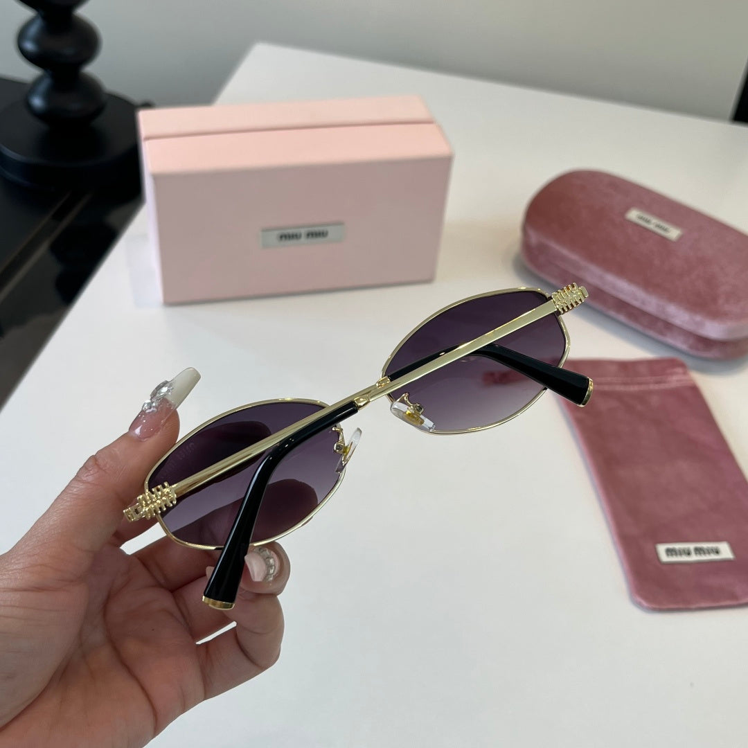 Miu Miu Cat-Eye Silver Lens Sunglasses for Men & Women - 372373 - detail image 8