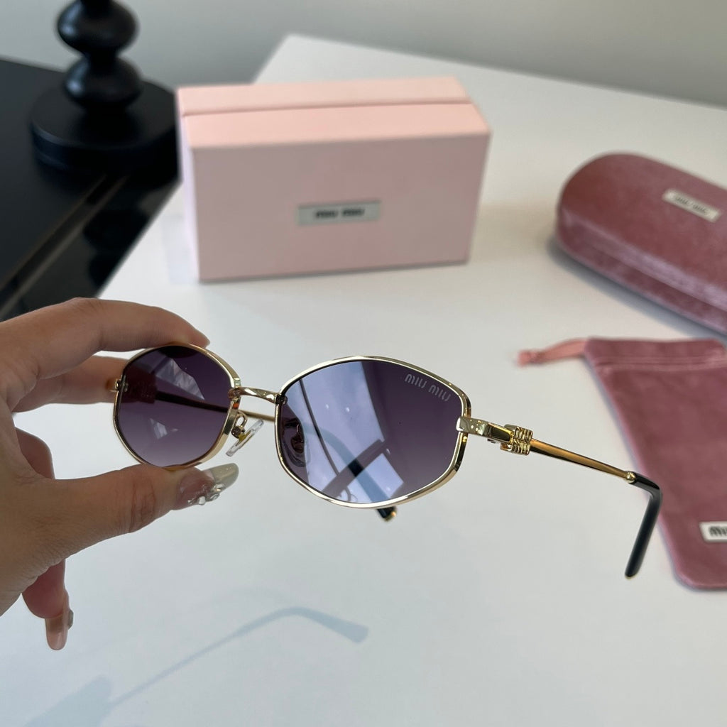 Miu Miu Cat-Eye Silver Lens Sunglasses for Men & Women - 372373 - detail image 4