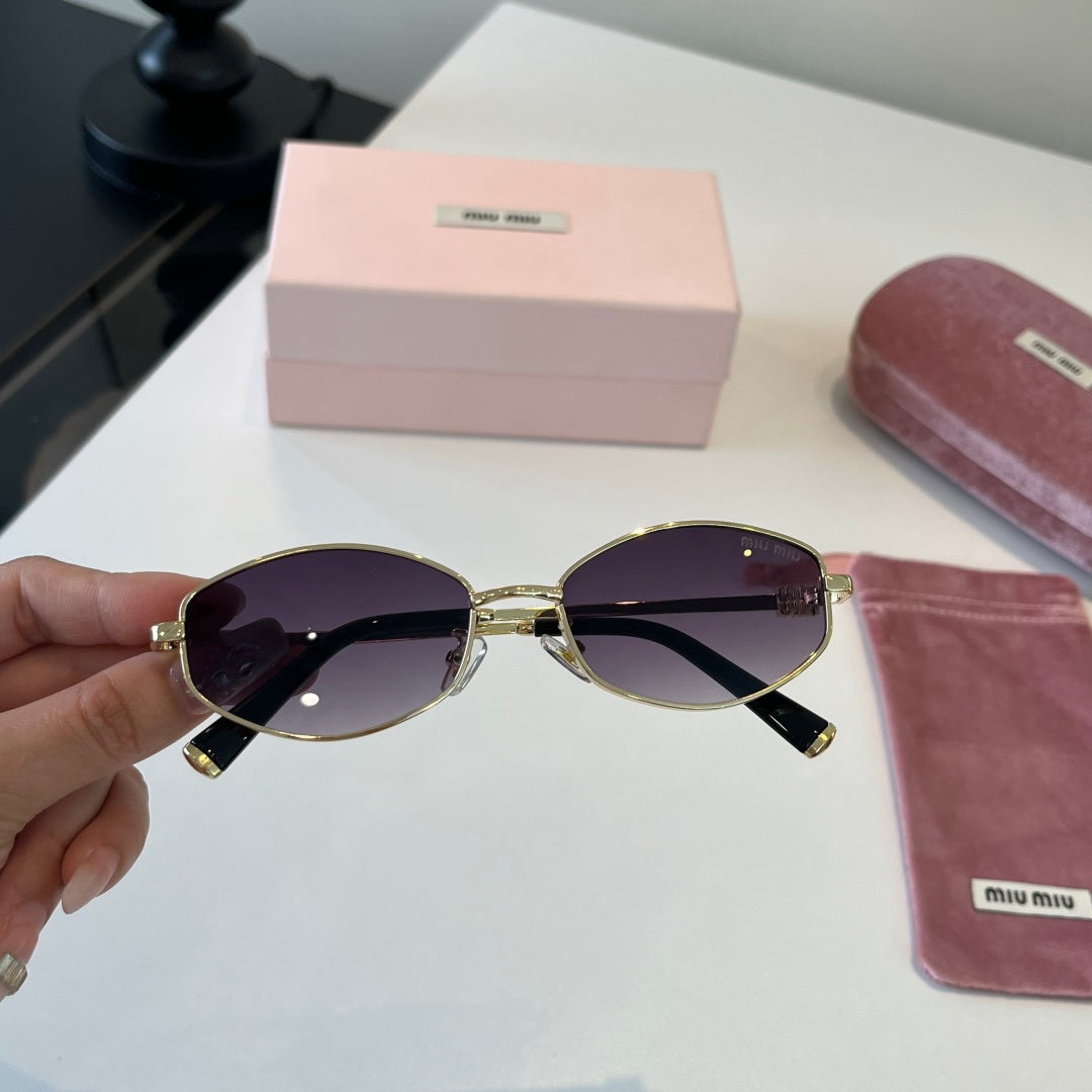 Miu Miu Cat-Eye Silver Lens Sunglasses for Men & Women - 372373 - detail image 5
