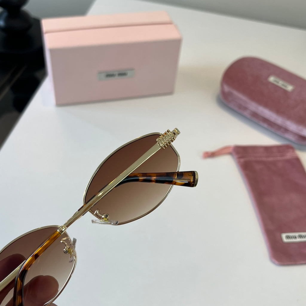 Miu Miu Cat-Eye Silver Lens Sunglasses for Men & Women - 372374 - detail image 6