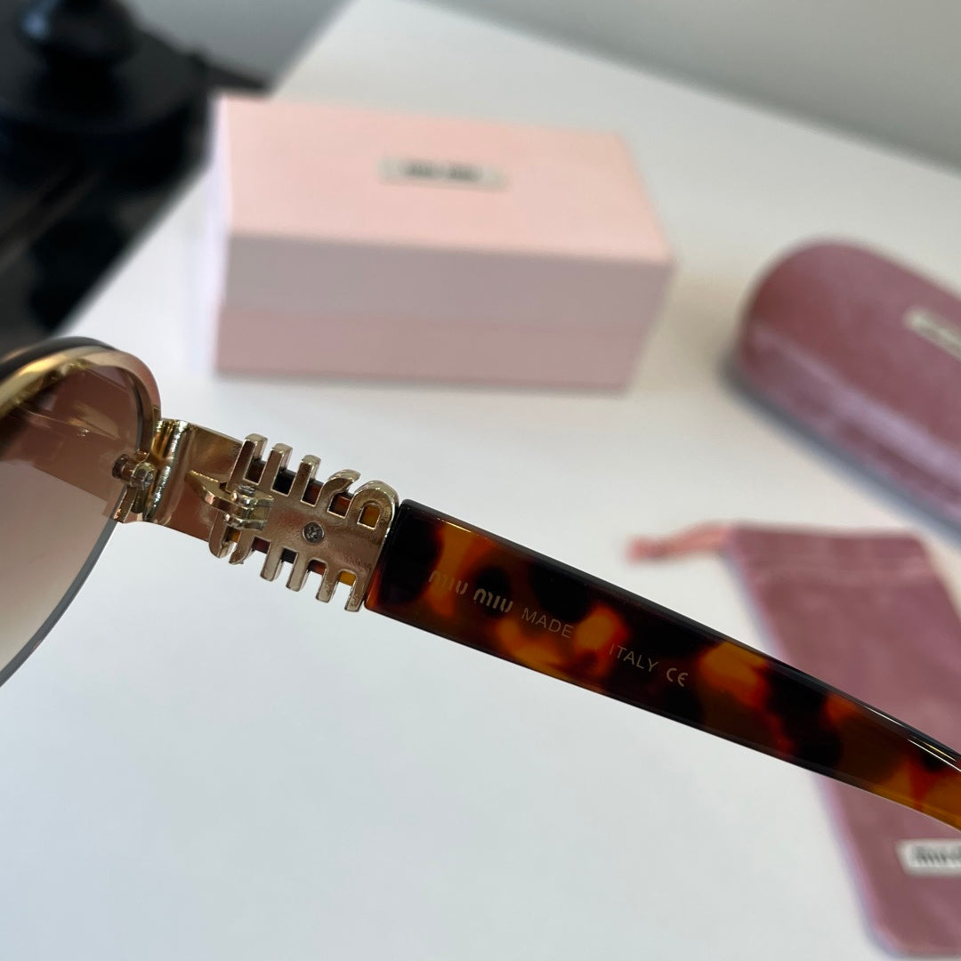 Miu Miu Lightweight Rimless Silver Lens Sunglasses for Women - 416279 - detail image 11