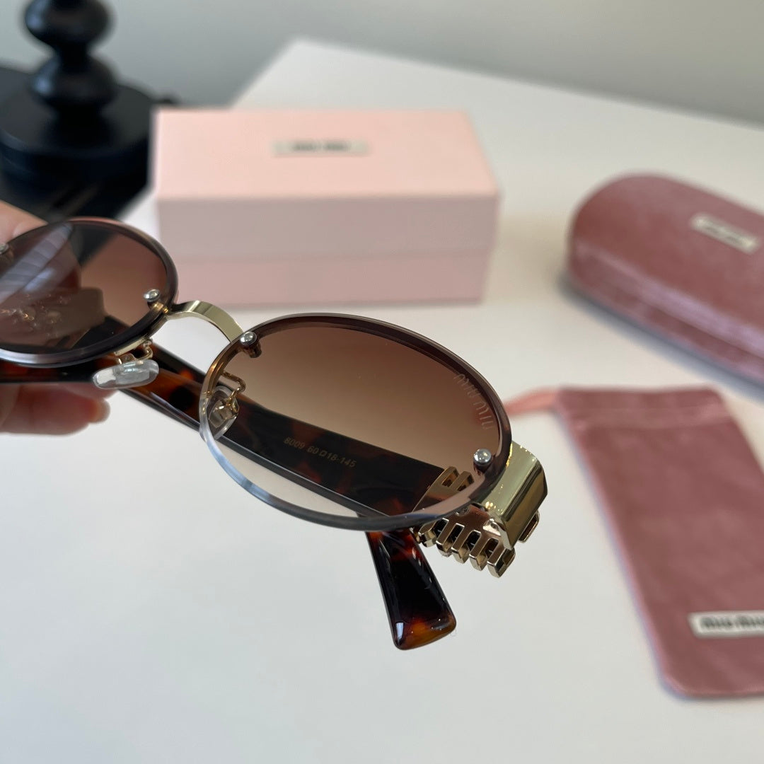 Miu Miu Lightweight Rimless Silver Lens Sunglasses for Women - 416279 - detail image 7