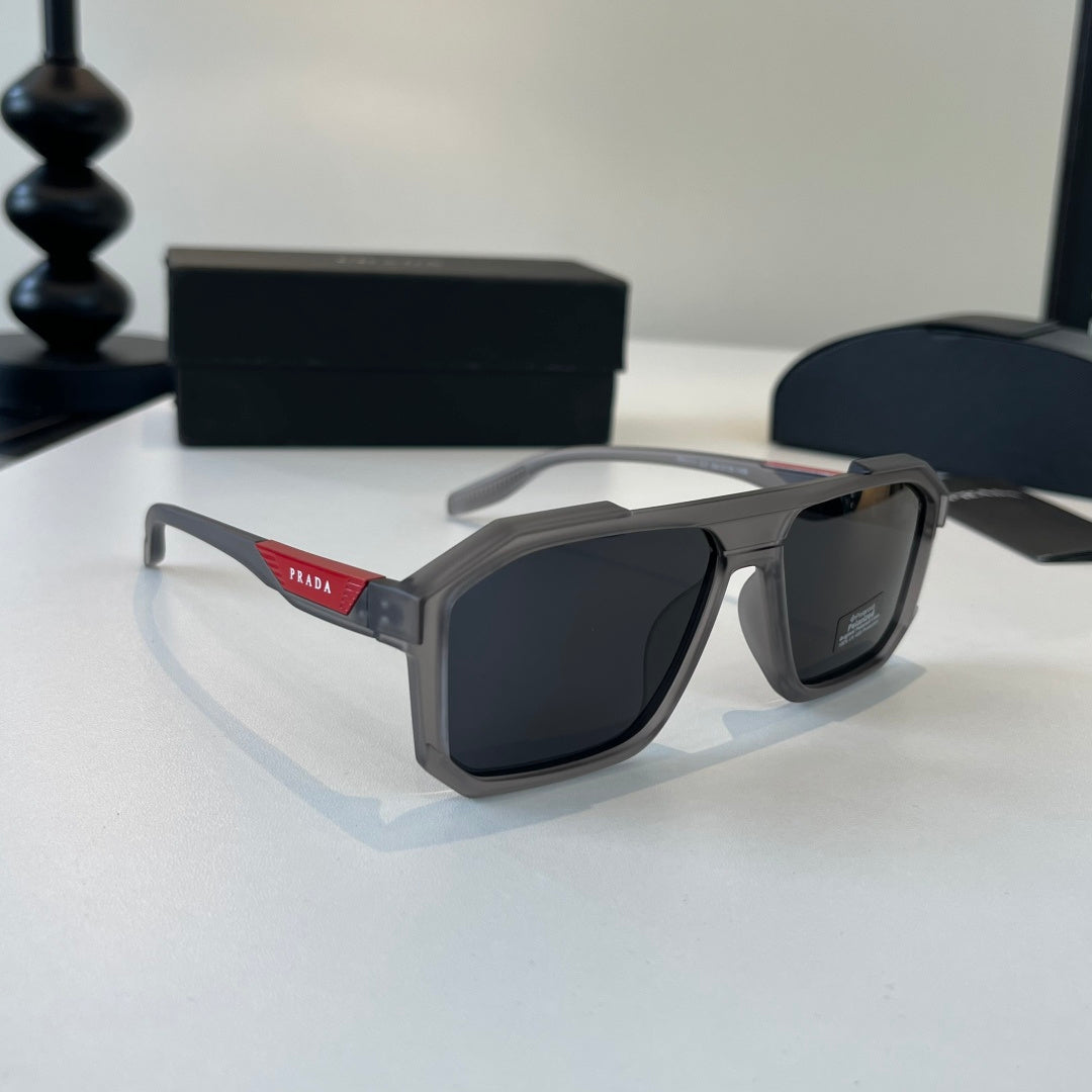 Prada Fashion Black Lens Sunglasses for Men & Women - 372091