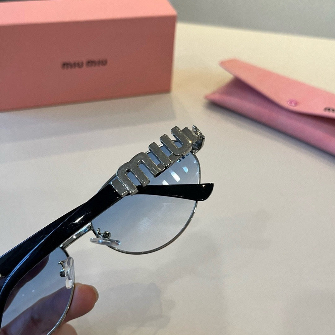 Miu Miu Cat-Eye Silver Lens Sunglasses for Men & Women - 487634 - detail image 7