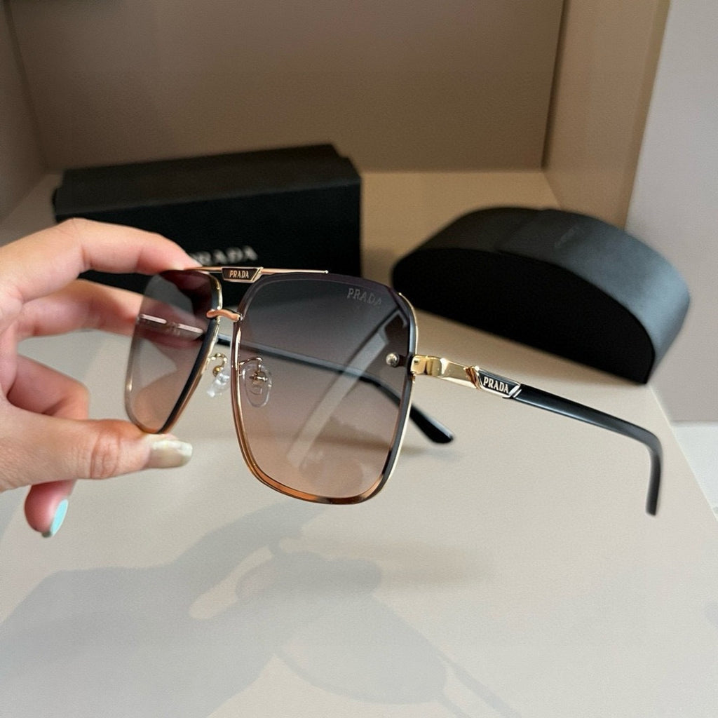 Prada Polarized Fashion Silver Lens Sunglasses for Men - detail image 2