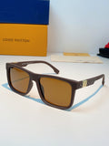 Louis Vuitton Metal Fashion Brown Lens Sunglasses for Men & Women - 158101