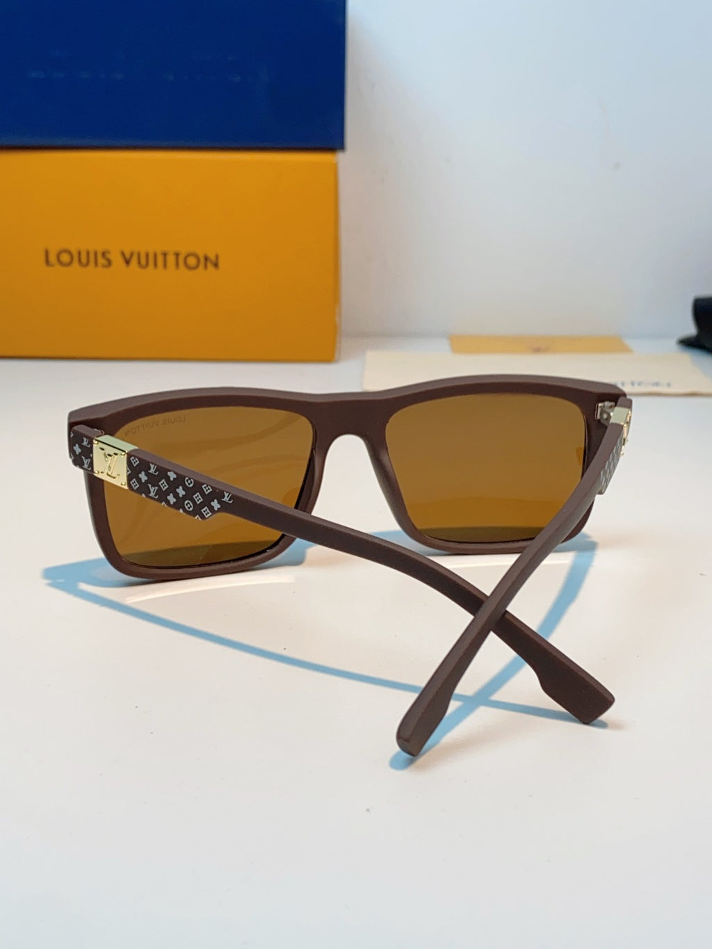 Louis Vuitton Metal Fashion Brown Lens Sunglasses for Men & Women - 158101 - detail image 3