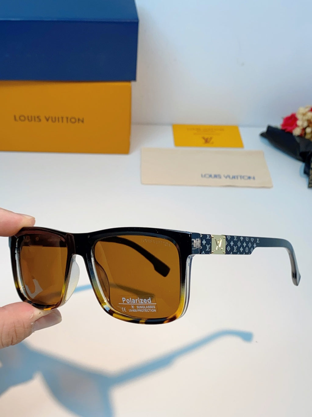 Louis Vuitton Metal Fashion Brown Lens Sunglasses for Men & Women - 158103 - detail image 6