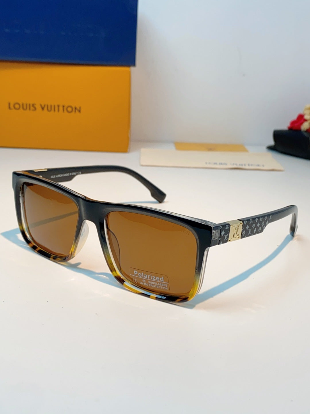 Louis Vuitton Metal Fashion Brown Lens Sunglasses for Men & Women - 158103