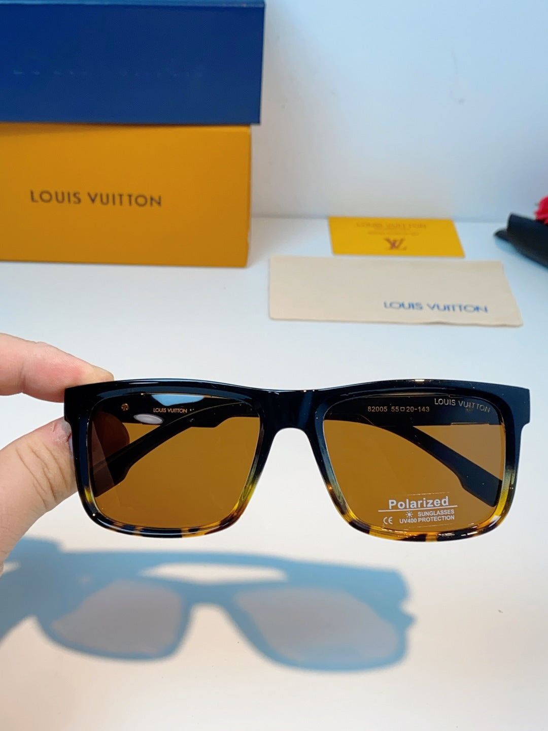 Louis Vuitton Metal Fashion Brown Lens Sunglasses for Men & Women - 158103 - detail image 4