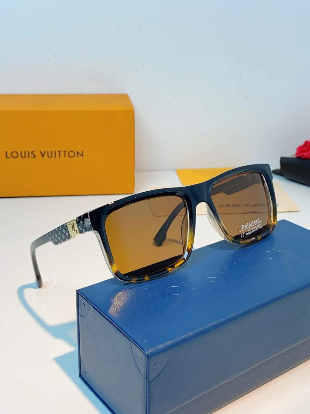 Louis Vuitton Metal Fashion Brown Lens Sunglasses for Men & Women - 158103 - detail image 10
