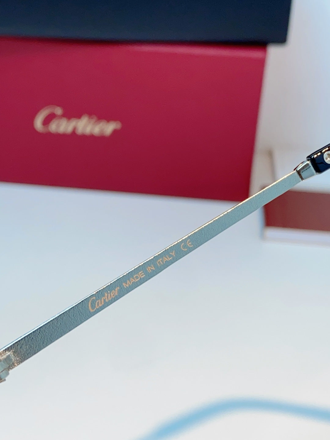 Cartier Lightweight Rimless Silver Lens Sunglasses for Men & Women - 158506 - detail image 8