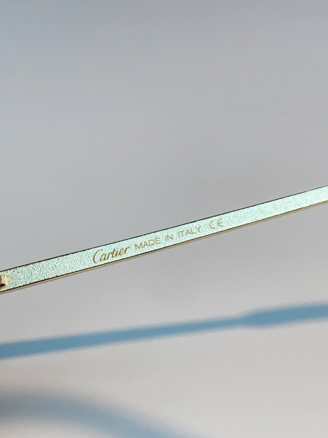 Cartier Lightweight Rimless Gold Lens Sunglasses for Men & Women - 158509 - detail image 8
