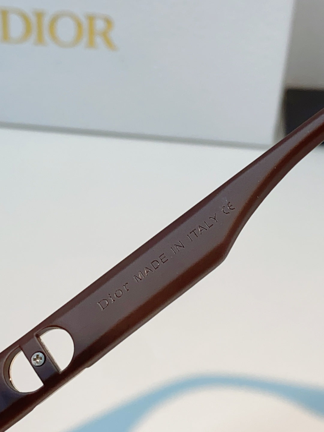 Dior Lightweight Rimless Brown Lens Sunglasses for Men & Women - detail image 8