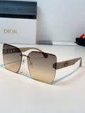 Dior Lightweight Rimless Gold Lens Sunglasses for Men & Women