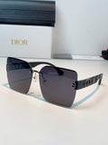 Dior Lightweight Rimless Black Lens Sunglasses for Men & Women