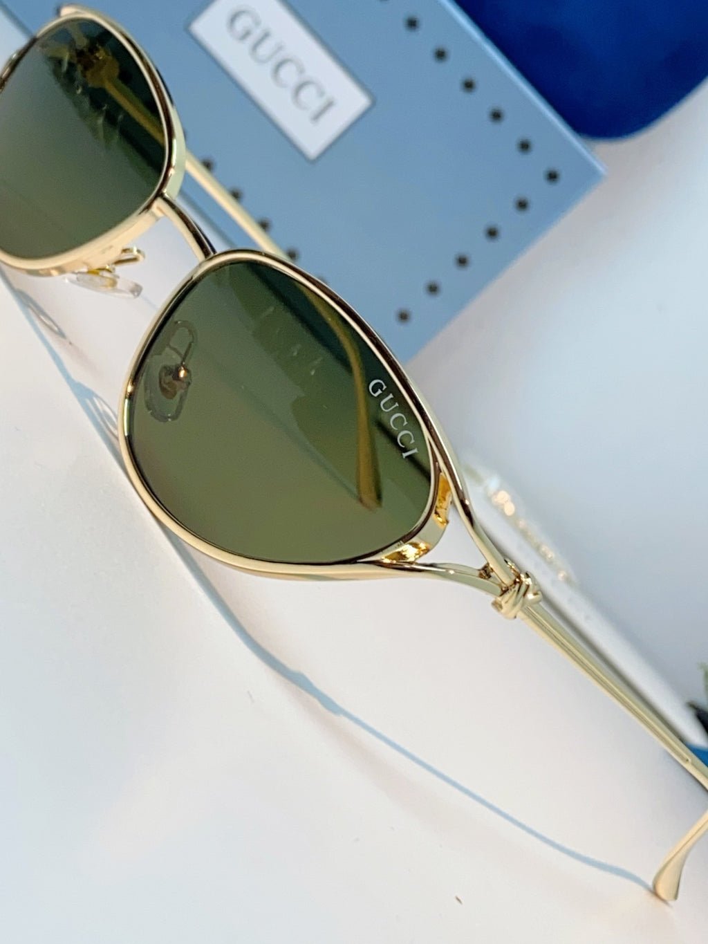 Gucci Cat-Eye Black Lens Sunglasses for Men & Women - 158193 - detail image 7