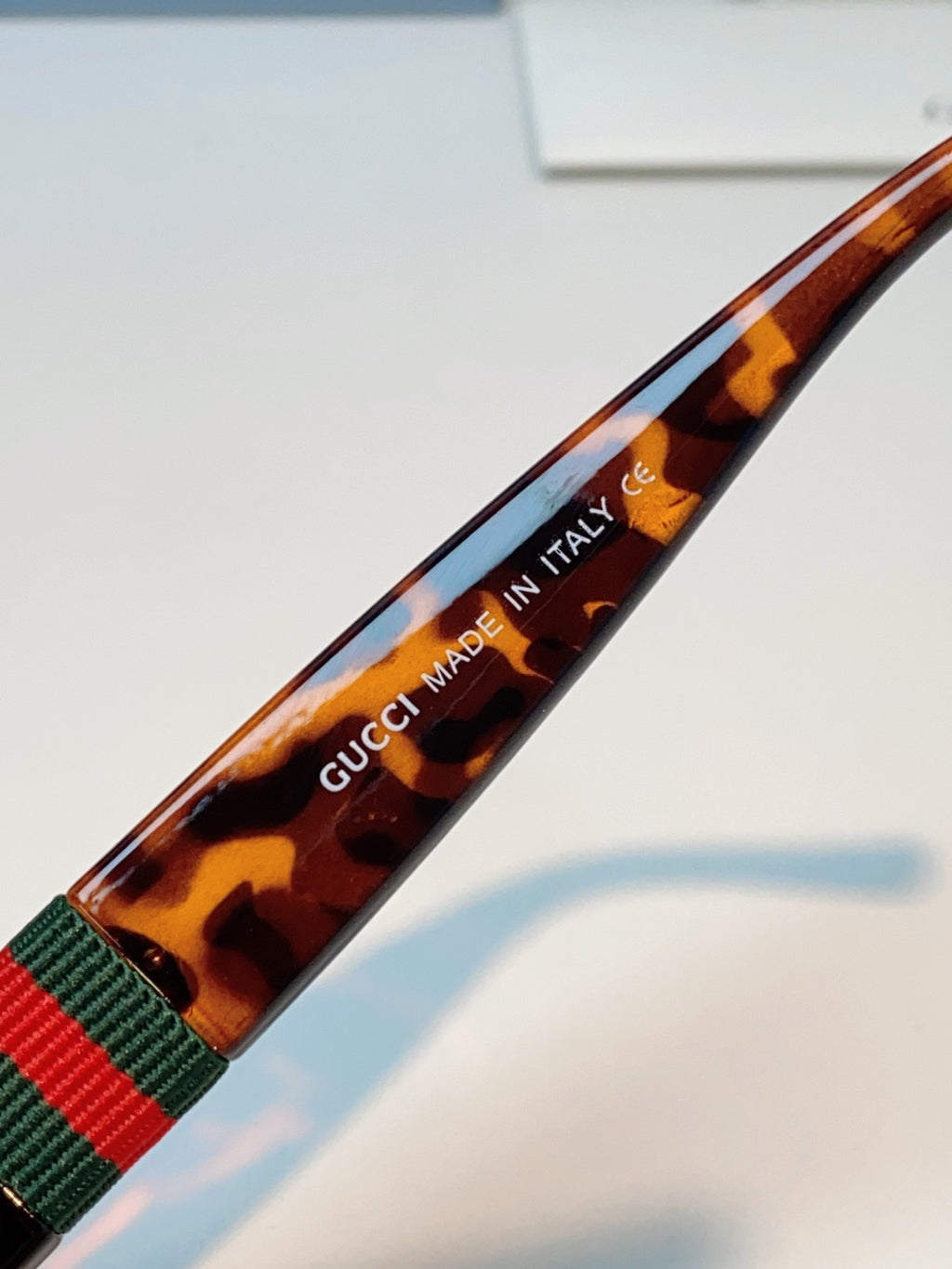 Gucci Oval Red Lens Sunglasses for Men & Women - detail image 8