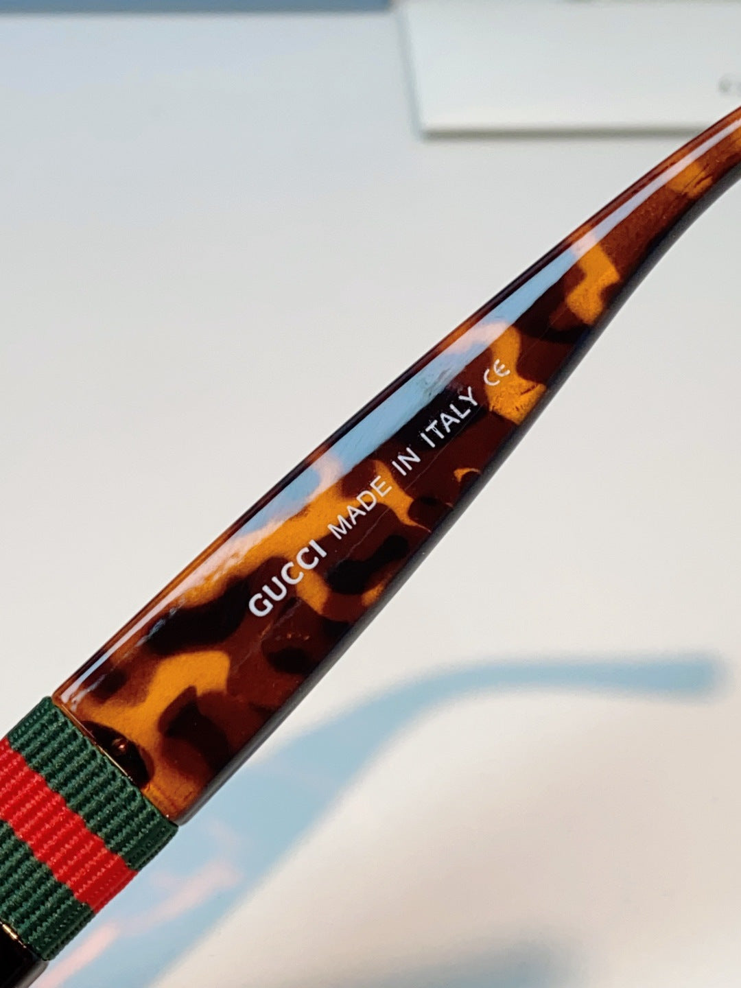 Gucci Oval Red Lens Sunglasses for Men & Women - detail image 8