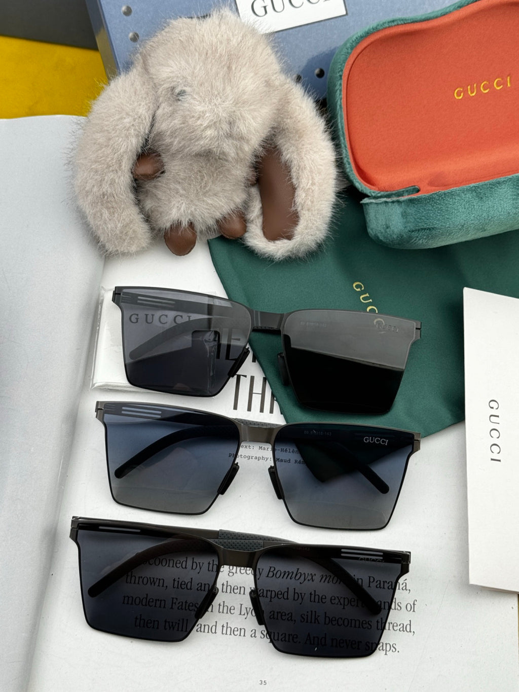 Gucci G198 Polarized Fashion Blue Lens Sunglasses for Men & Women - 158203 - detail image 7