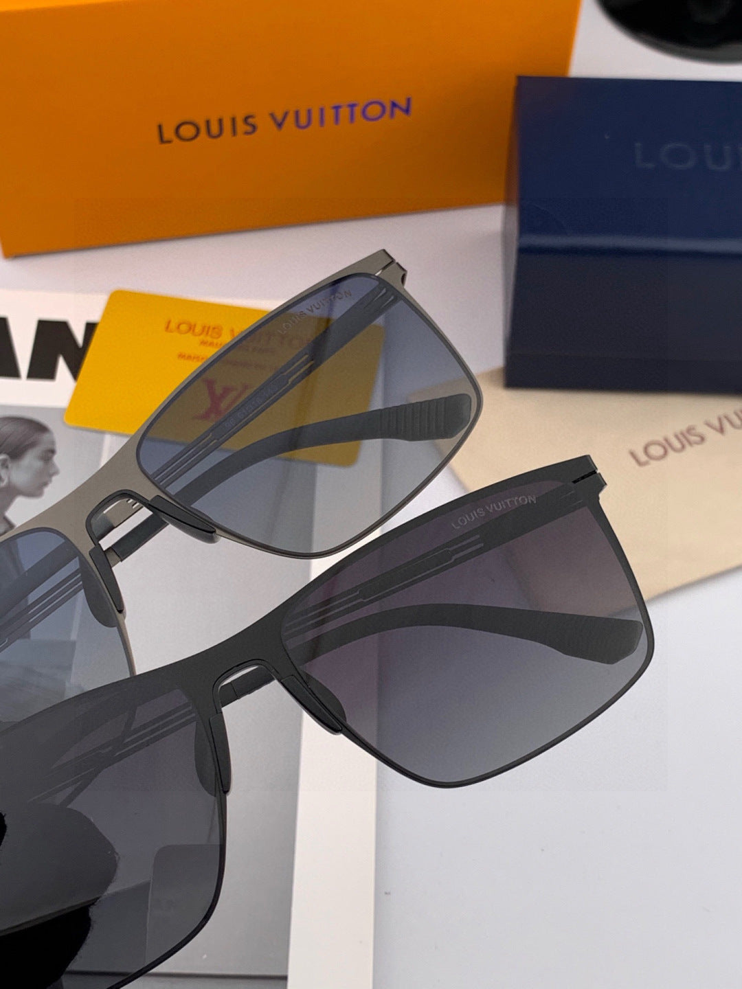 Louis Vuitton L169 Fashion Brown Lens Sunglasses for Men & Women - 158106 - detail image 3